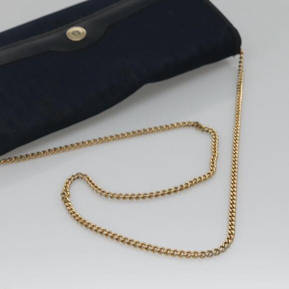 DIOR Trotter Canvas Chain Shoulder Bag Navy - Picture 7 of 12